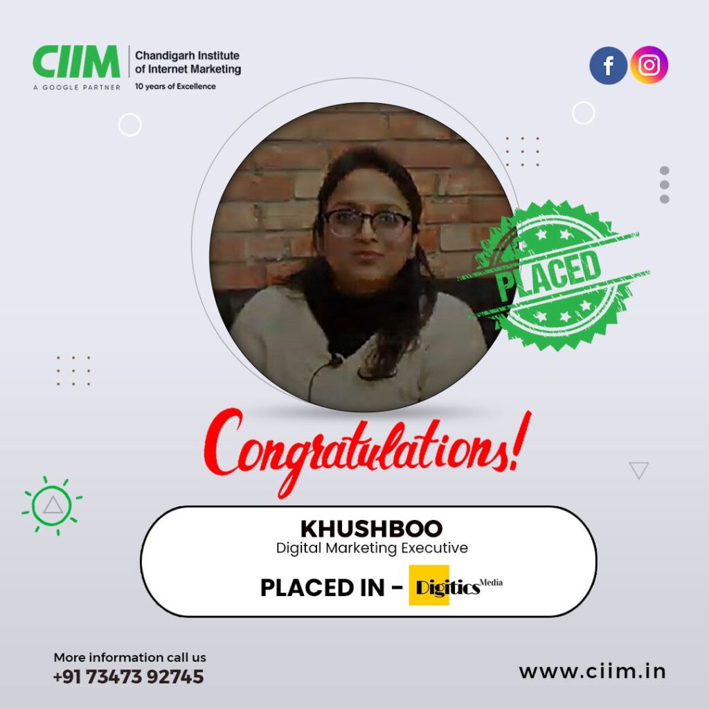 Digital Marketing Course in Zirakpur 100 Job Placement